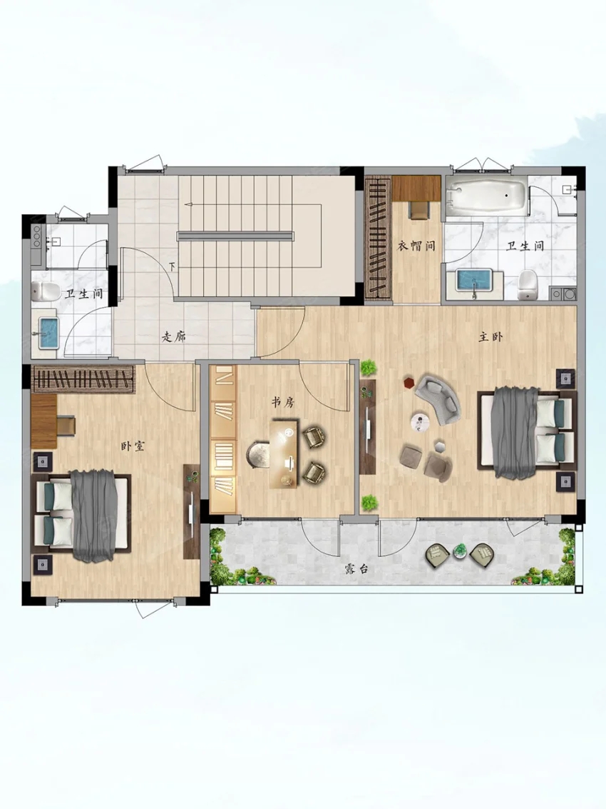 建面約189㎡戶型