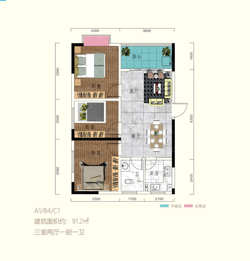 A1/B4/C1戶型